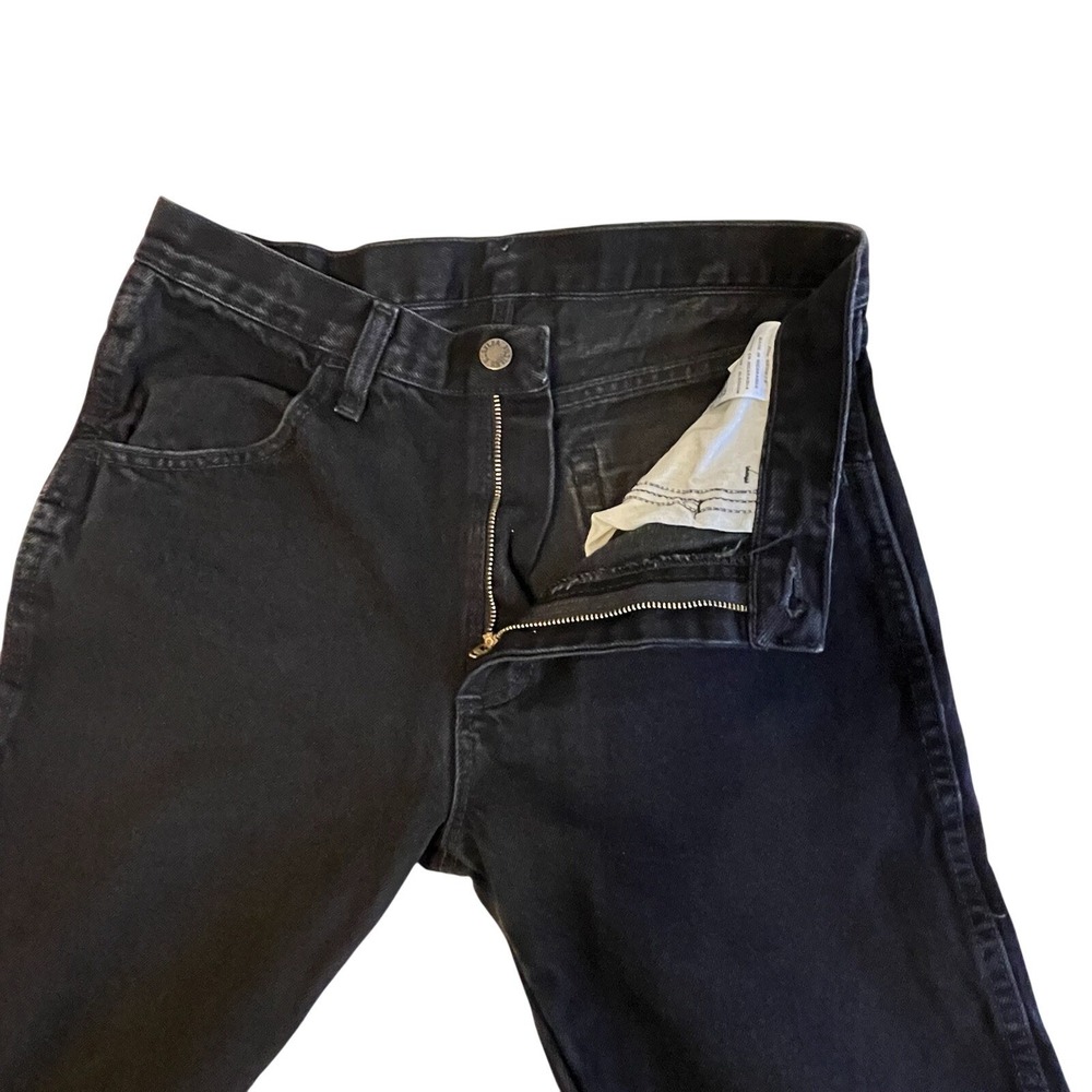 Rustler Cowboy Cut Slim Fit Jeans Men 30x30 Actual 29 Black Denim Workwear‎ - Picture 8 of 12